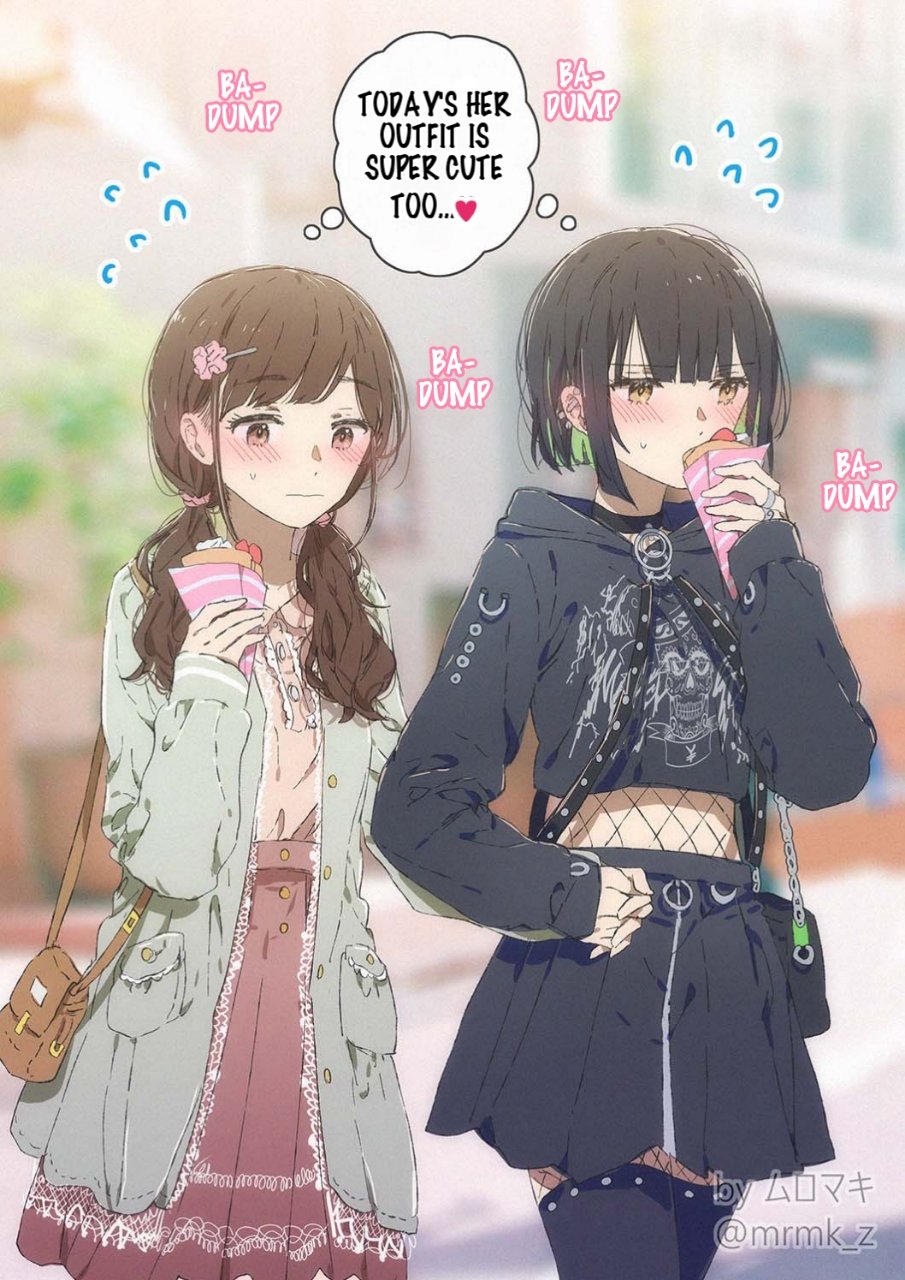 100 Days Of Yuri Challenge Chapter 35: Day 35 - Dating Of Subculture Girl And Mori Girl - Picture 1