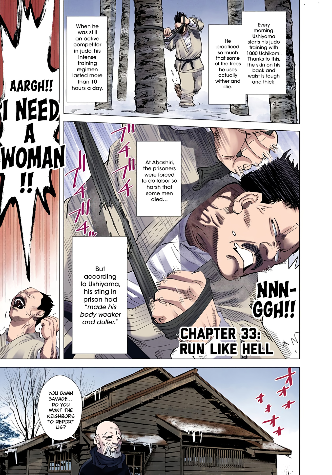Golden Kamuy - Digital Colored Comics Vol.4 Chapter 33: Run Like Hell - Picture 1