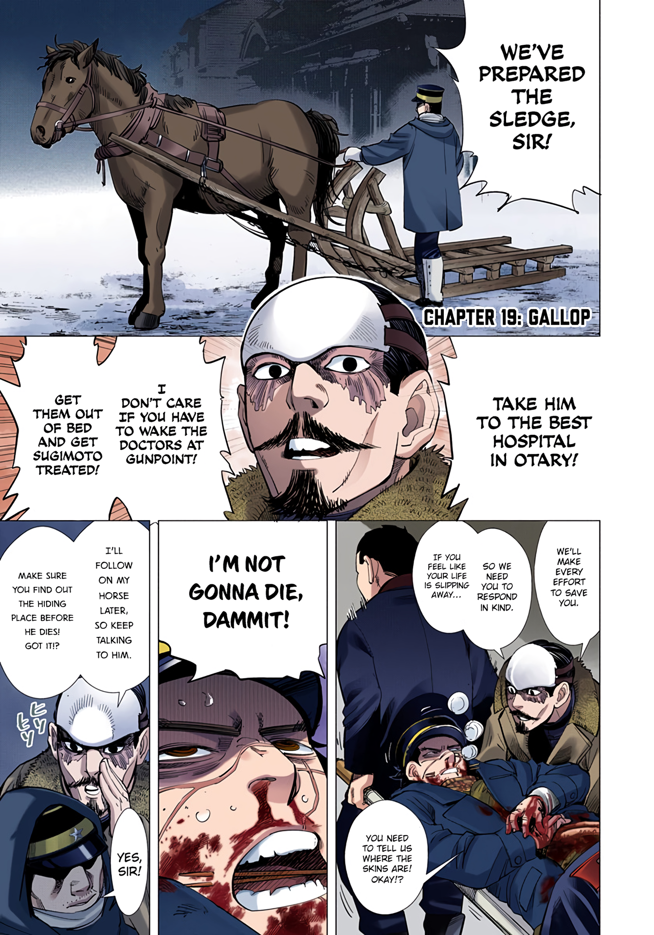 Golden Kamuy - Digital Colored Comics Vol.3 Chapter 19: Gallop - Picture 1