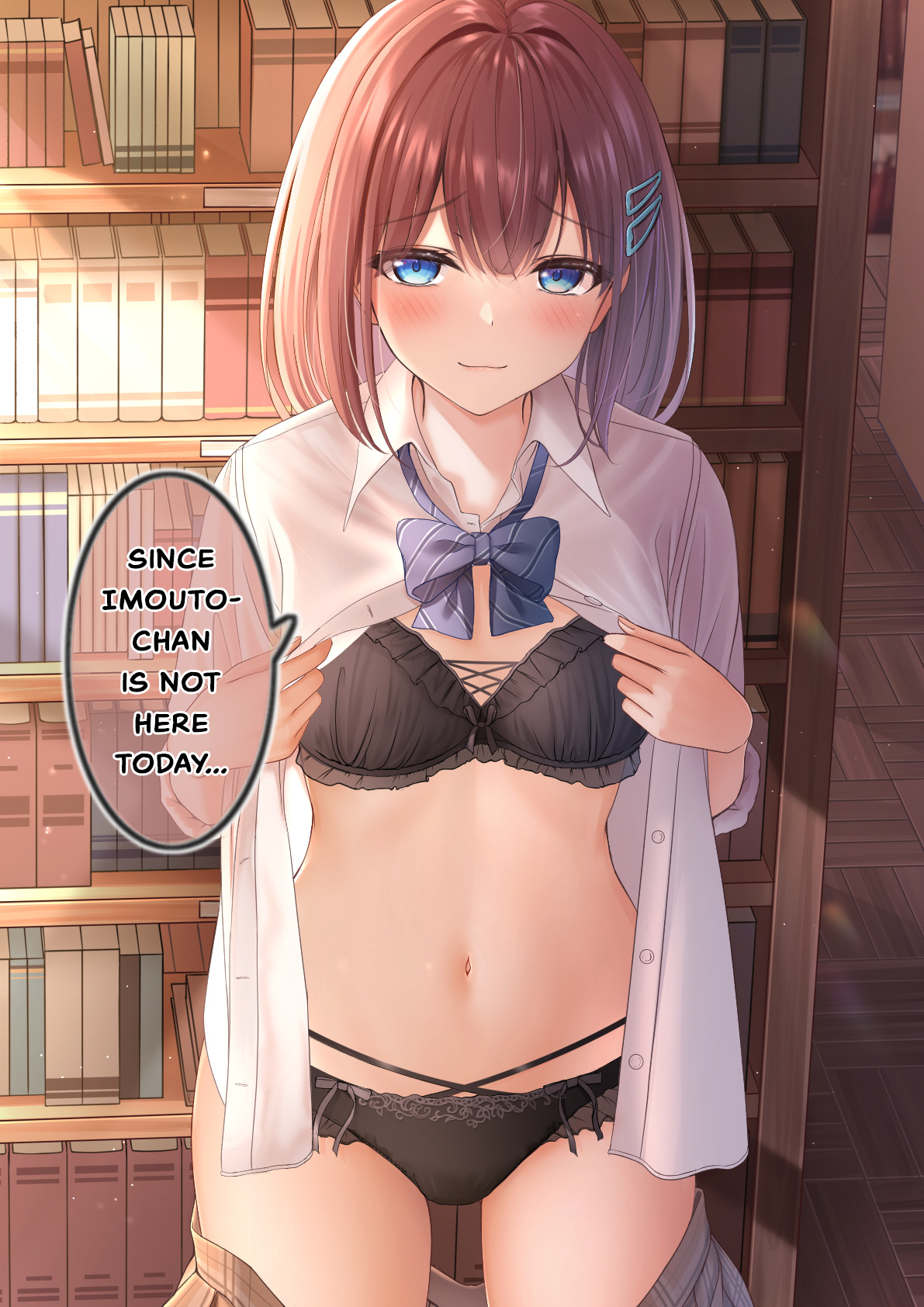 Namaiki Imouto-Chan Vol.2 Chapter 14: Don't Be Loud In The Library ♡ - Picture 3