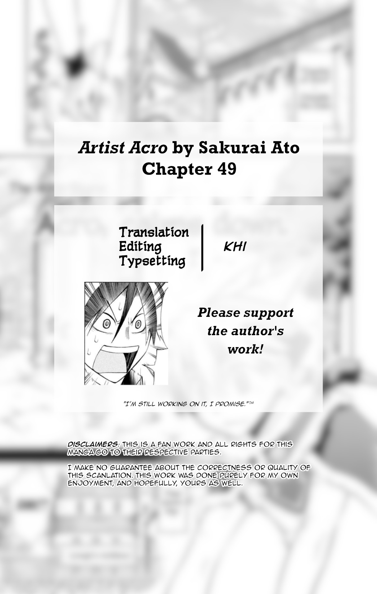 Artist Acro Vol.6 Chapter 49: Acro, Calms Down - Picture 2