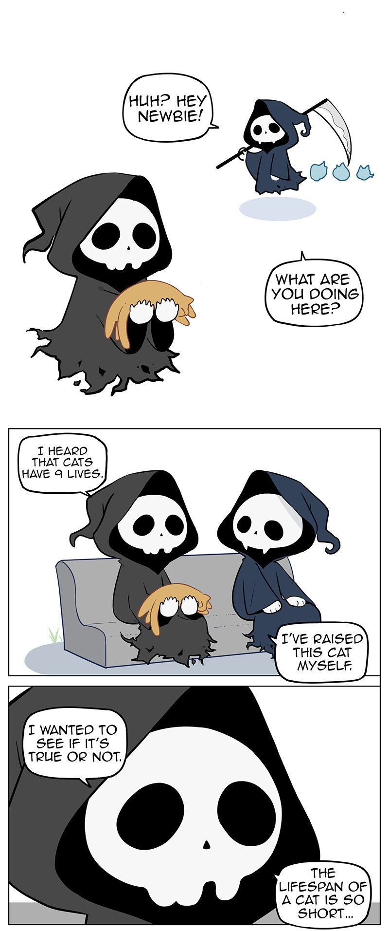 Aman's Animal Tales Chapter 19: The Grim Reaper's Cat - Picture 1