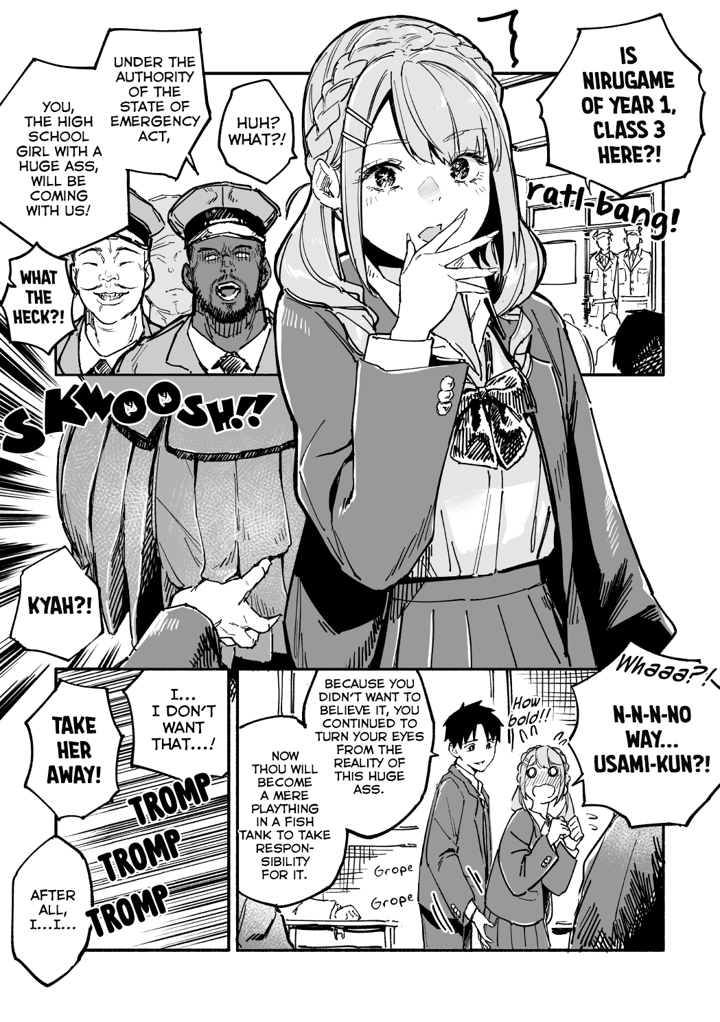 Nirugame-Chan With The Huge Ass And Usami-Kun Chapter 43: A Girl With A Huge Ass Who’S Been Slacking Off Lately - Picture 1
