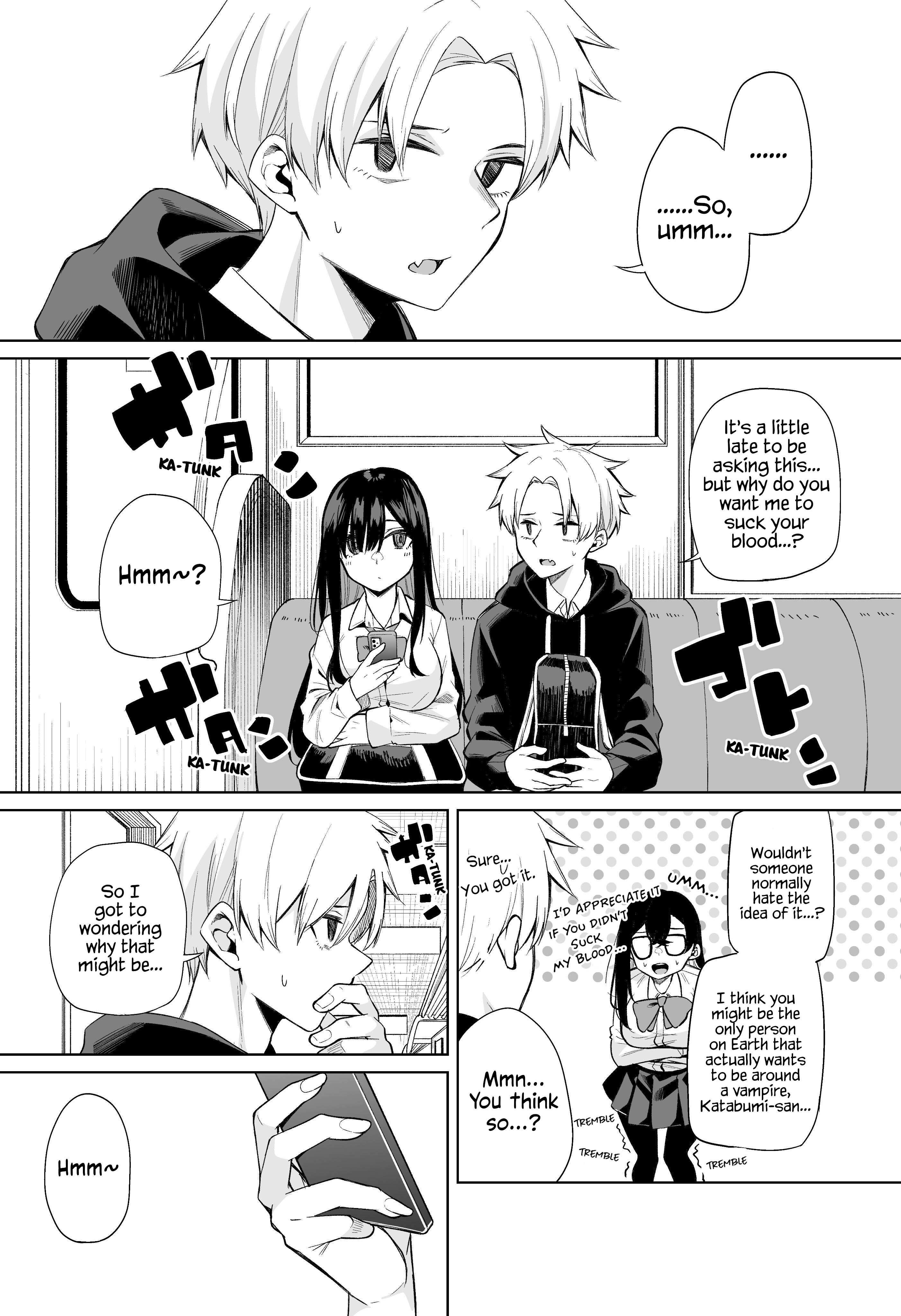 Katabami-San Wants To Get Sucked By A Vampire. - Page 1