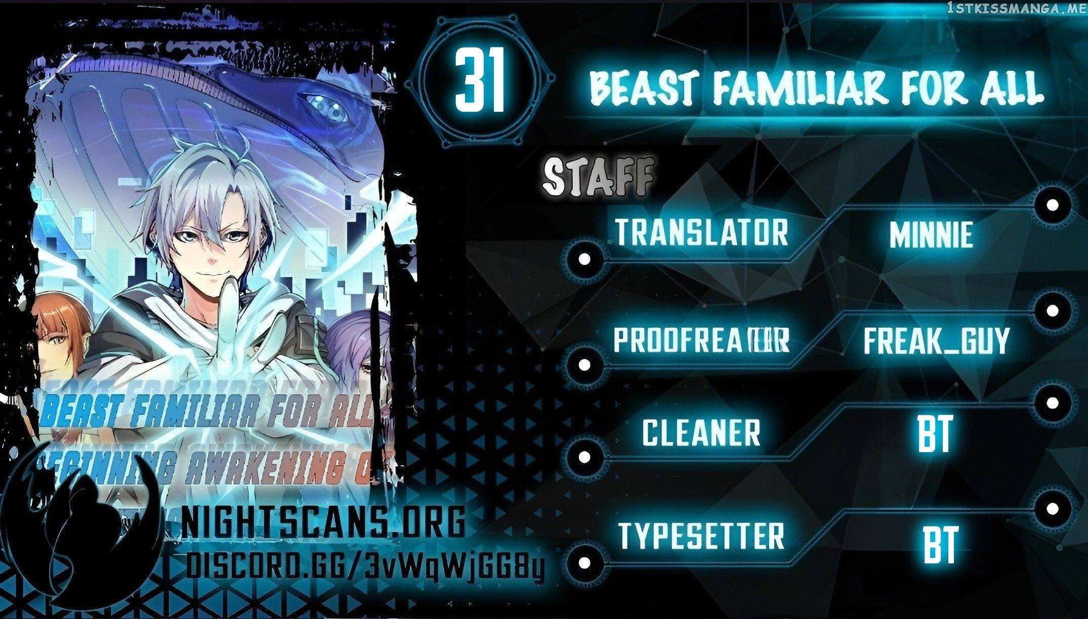 Beast Familiar For All: Beginning Awakening Of Mythical Talents Chapter 31 - Picture 1