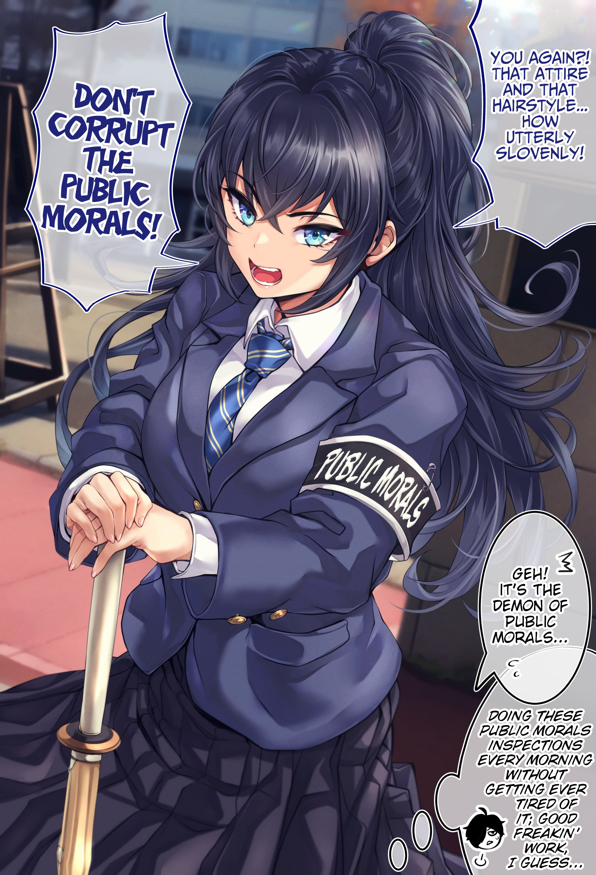 The Public Morals Head Who Becomes A Gyaru Only During Winter Vacation - Page 1