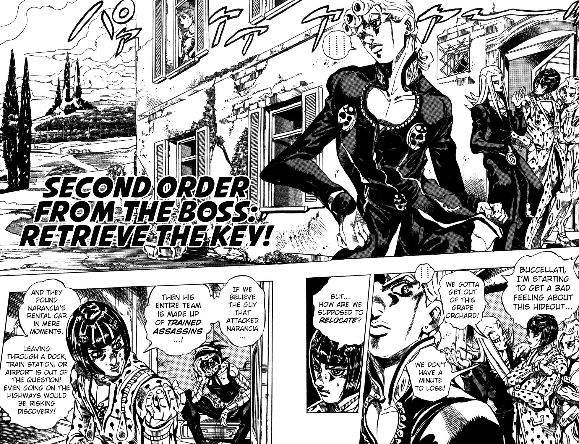 Jojo's Bizarre Adventure Part 5 - Vento Aureo Vol.5 Chapter 39: Second Order From The Boss: Retrieve The Key! - Picture 3