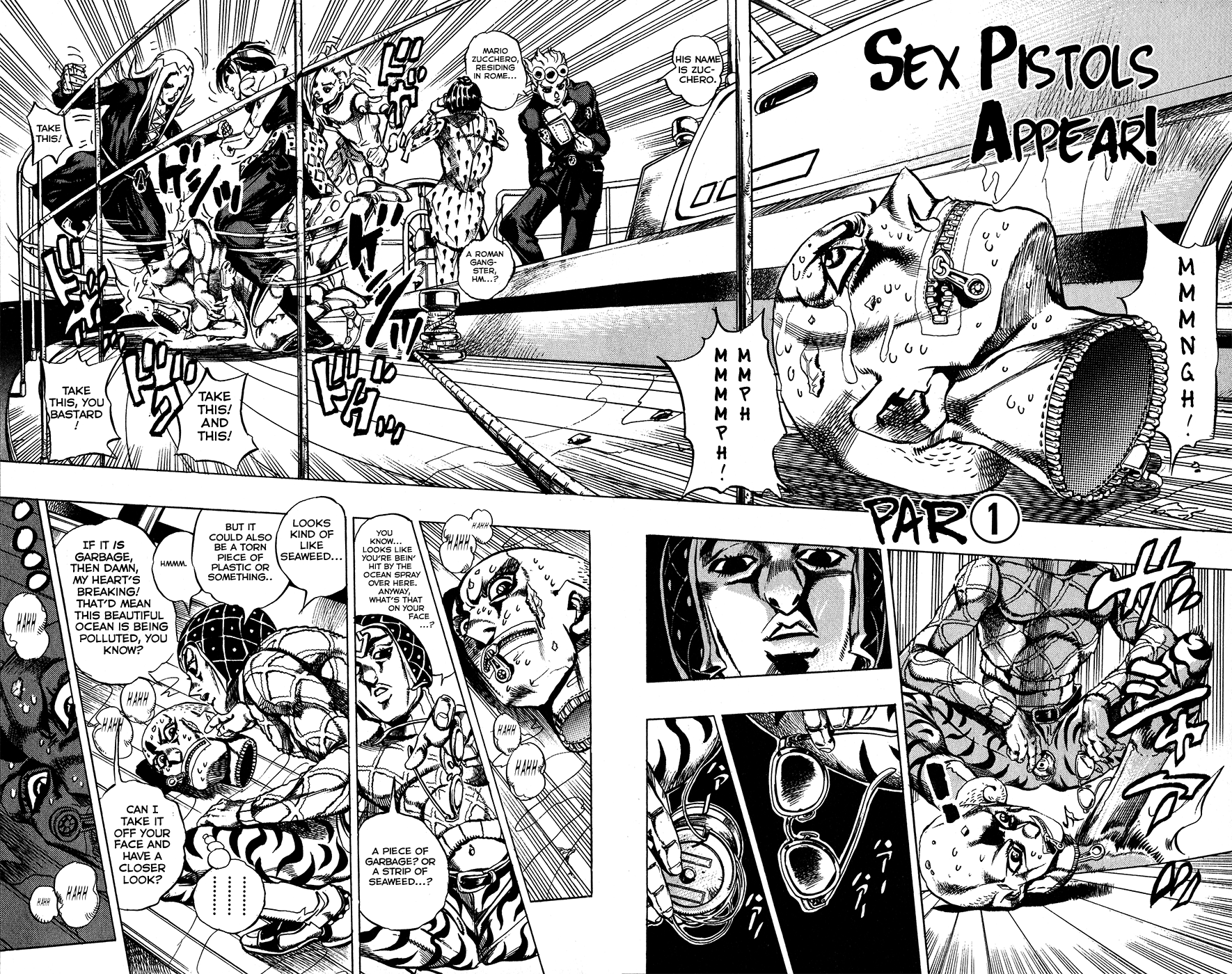 Jojo's Bizarre Adventure Part 5 - Vento Aureo Vol.3 Chapter 23: Sex Pistols Appear! Part 1 - Picture 2