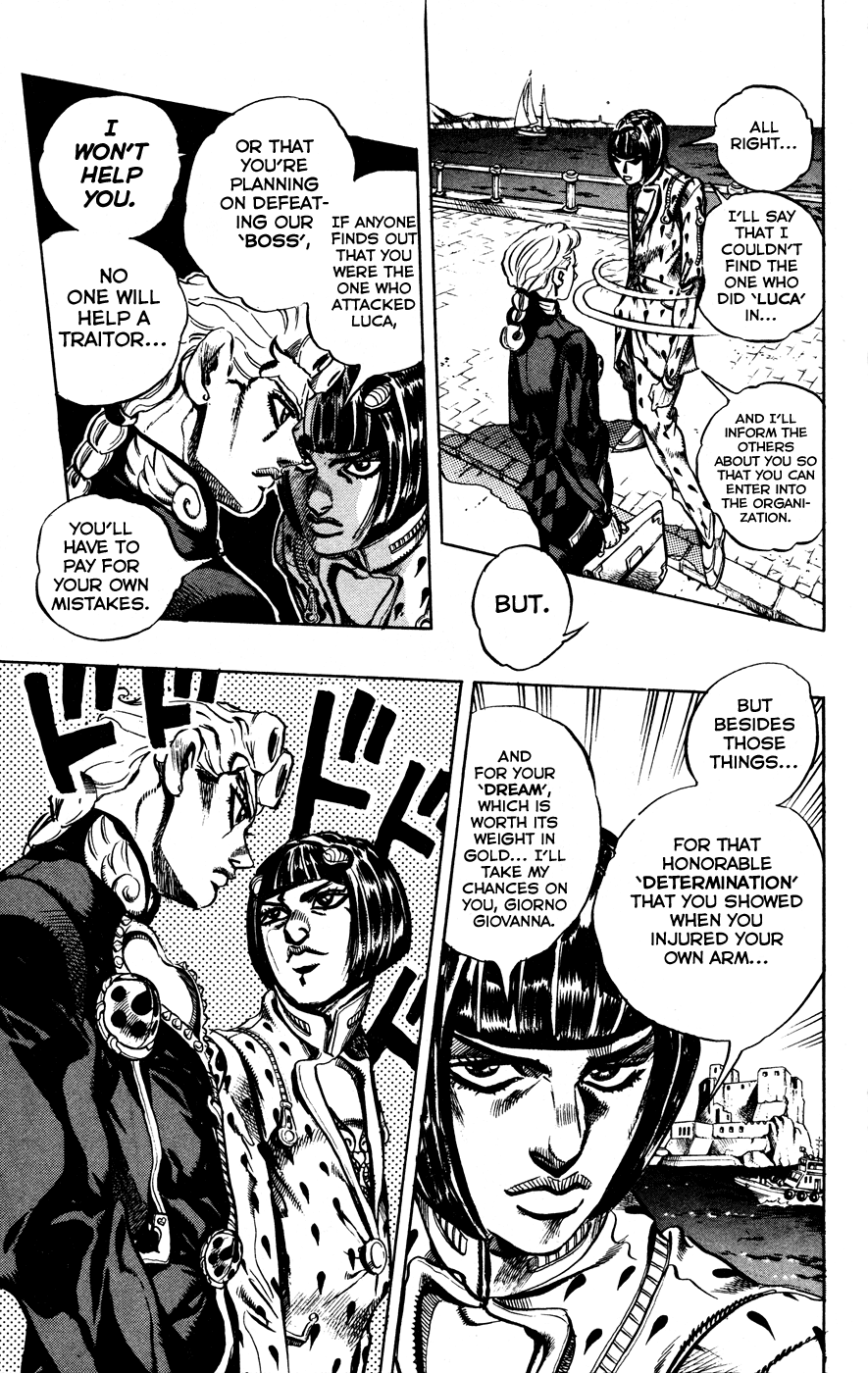 Jojo's Bizarre Adventure Part 5 - Vento Aureo Vol.2 Chapter 9: Meet The Gangster Behind The Wall Part 1 - Picture 3