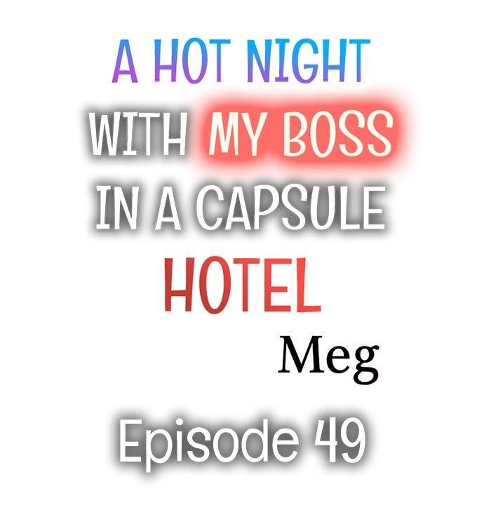 A Hot Night With My Boss In A Capsule Hotel Chapter 49 - Picture 1