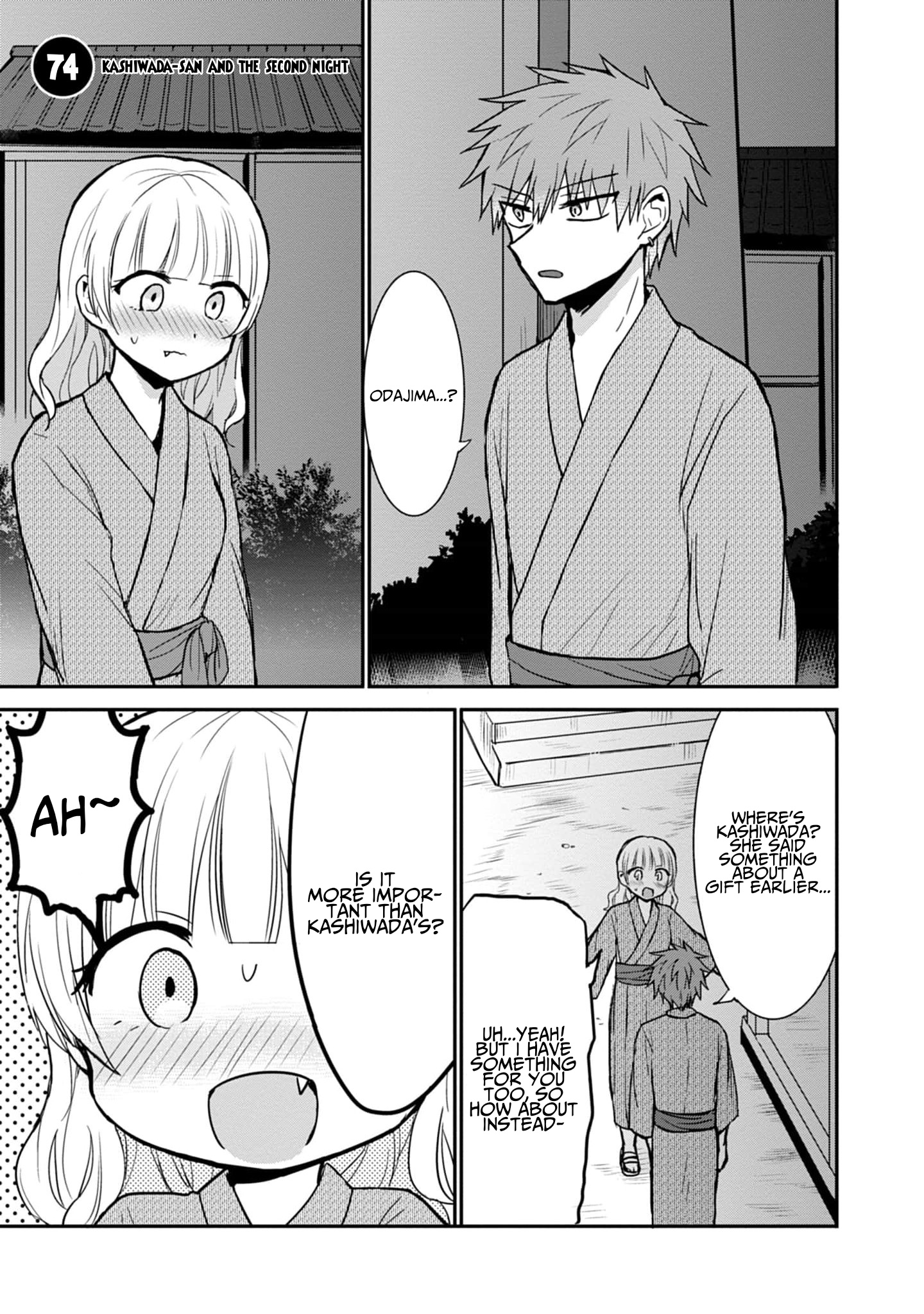Expressionless Kashiwada-San And Emotional Oota-Kun Vol.6 Chapter 74: Kashiwada-San And The Second Night - Picture 2