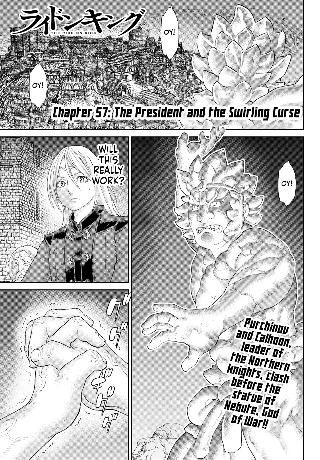 The Ride-On King Chapter 57: The President And The Swirling Curse - Picture 1