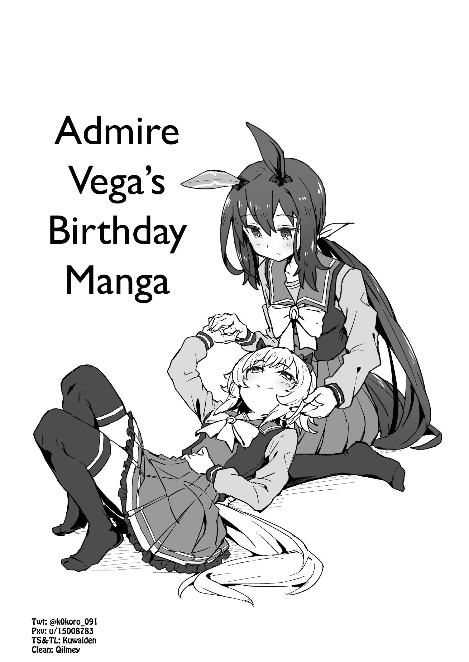 Kokoro-Sensei's Umamusume Shorts (Doujinshi) Chapter 10: Admire Vega Birthday Manga - Picture 1
