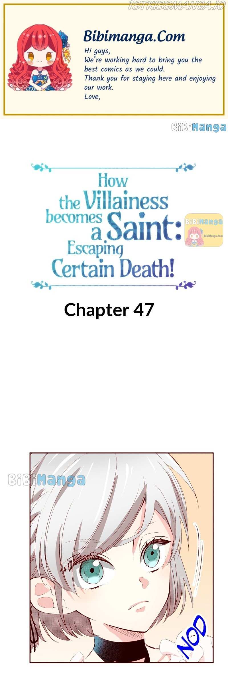 How The Villainess Becomes A Saint: Escaping Certain Death! Chapter 47 - Picture 1