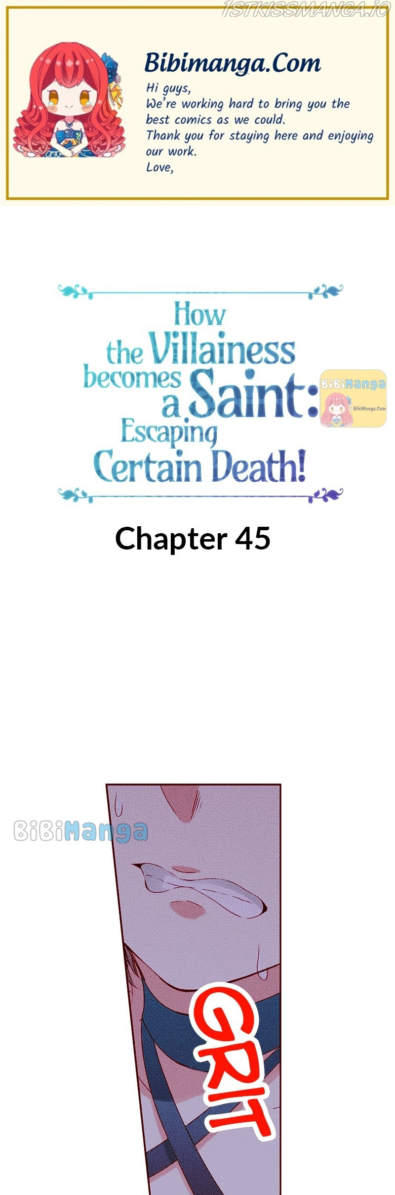 How The Villainess Becomes A Saint: Escaping Certain Death! Chapter 45 - Picture 1