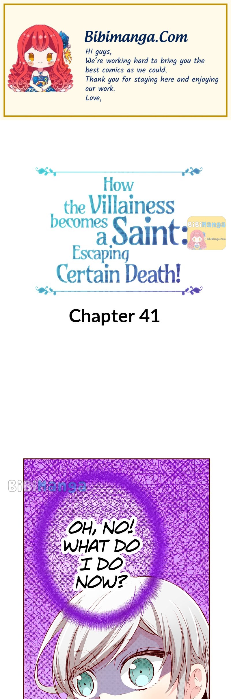 How The Villainess Becomes A Saint: Escaping Certain Death! Chapter 41 - Picture 1