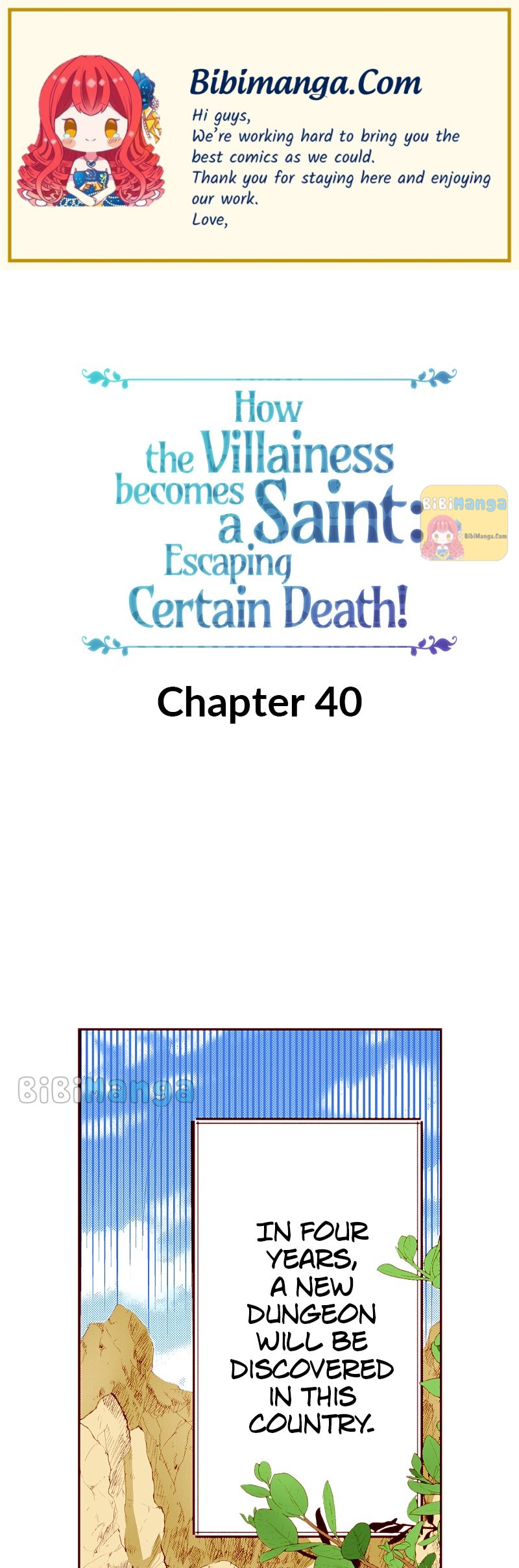 How The Villainess Becomes A Saint: Escaping Certain Death! Chapter 40 - Picture 1