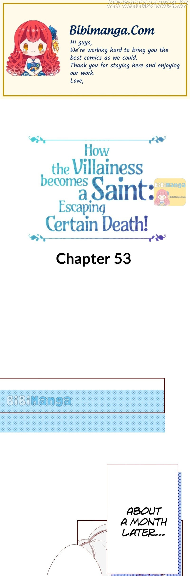 How The Villainess Becomes A Saint: Escaping Certain Death! Chapter 53 - Picture 1