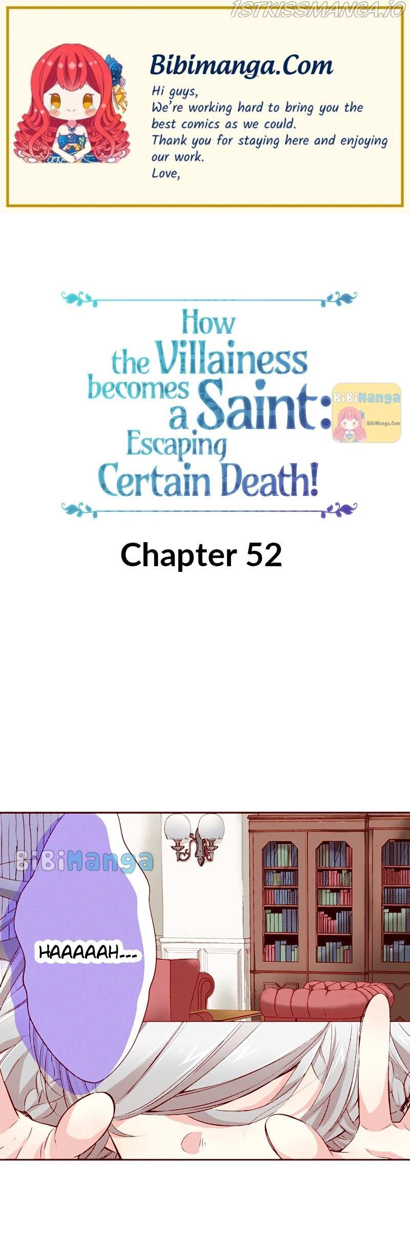 How The Villainess Becomes A Saint: Escaping Certain Death! Chapter 52 - Picture 1